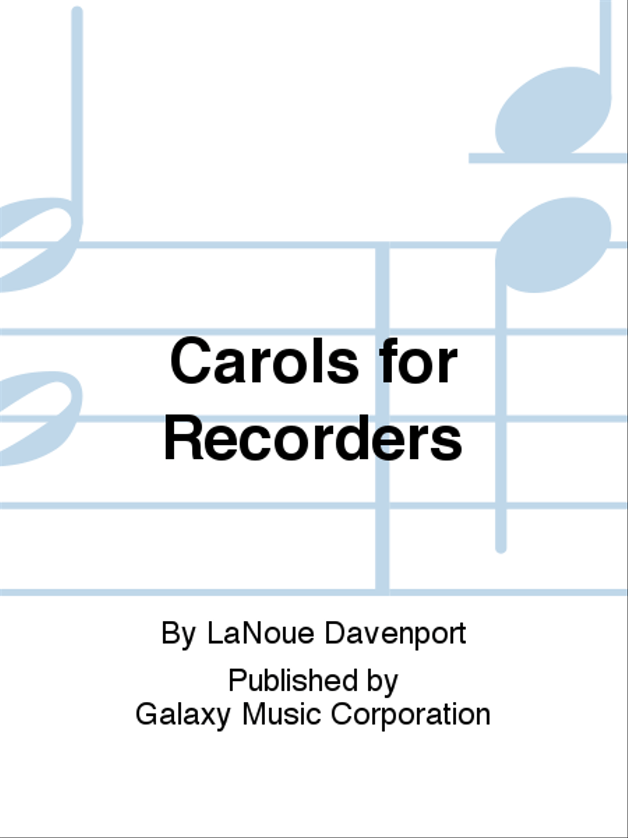 Carols for Recorders