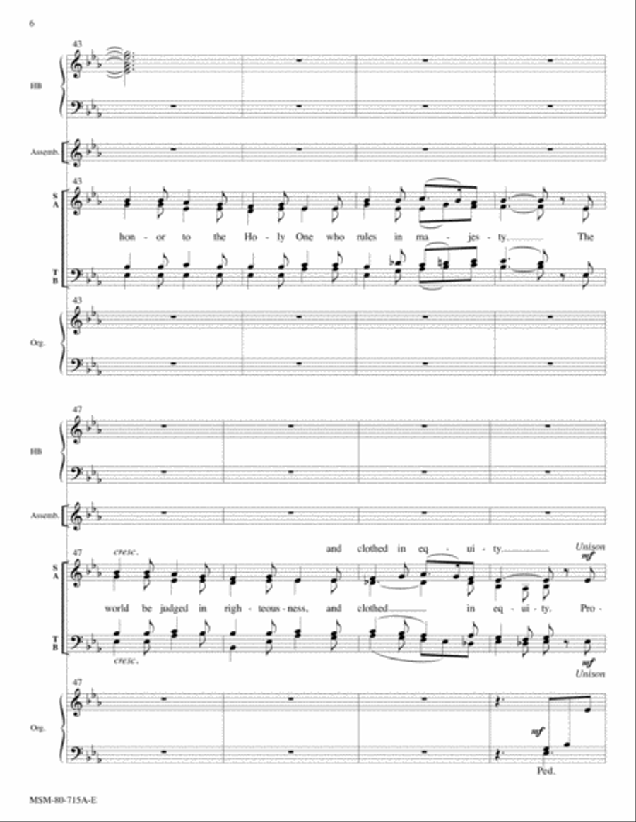 Sing to the Lord a New Song Choir scores gallery preview page 6