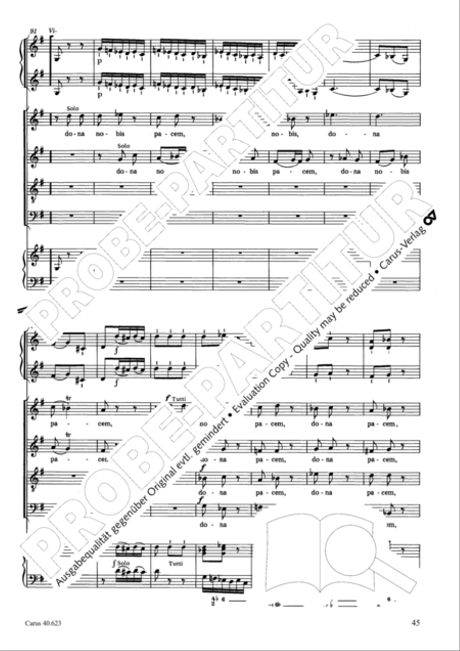 Missa brevis in G major Missa brevis in G major 4-Part scores gallery preview page 46