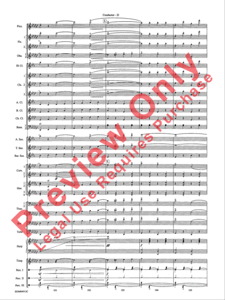 Nobles of the Mystic Shrine (March) Concert Band scores gallery preview page 24