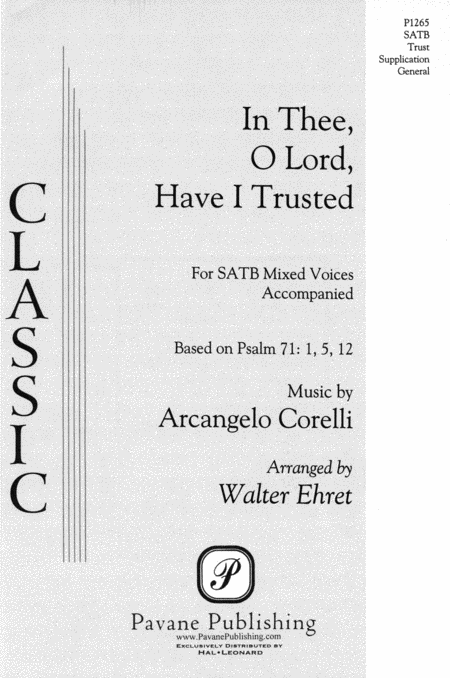 Arcangelo Corelli: In Thee, O Lord, Have I Trusted
