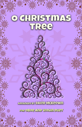 O Christmas Tree, (O Tannenbaum), Jazz style, for Oboe and Violin Duet