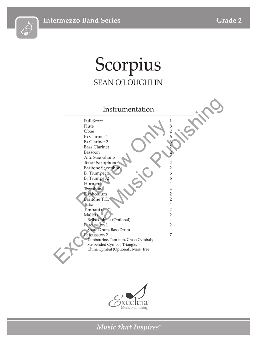 Scorpius (Score) Concert Band scores gallery preview page 2