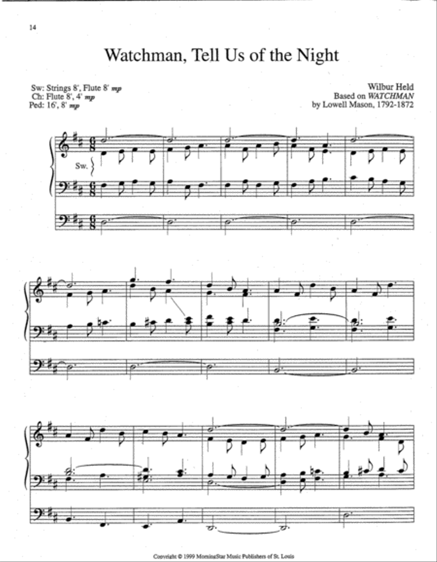 Six Hymn Settings for Epiphany Organ scores gallery preview page 2