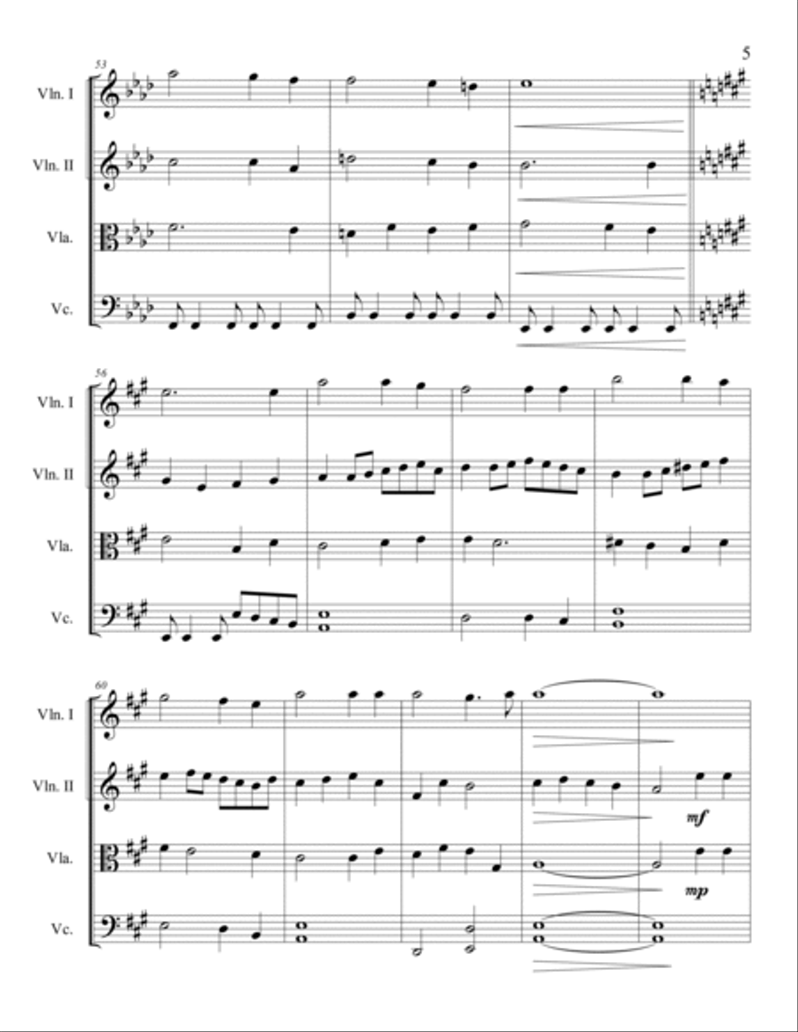 It Is Well With My Soul for String Quartet String Quartet scores gallery preview page 6