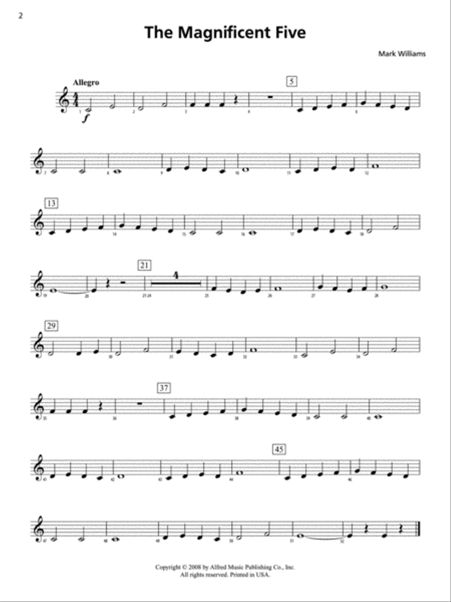 Accent on Performance March Collection Concert Band scores gallery preview page 3