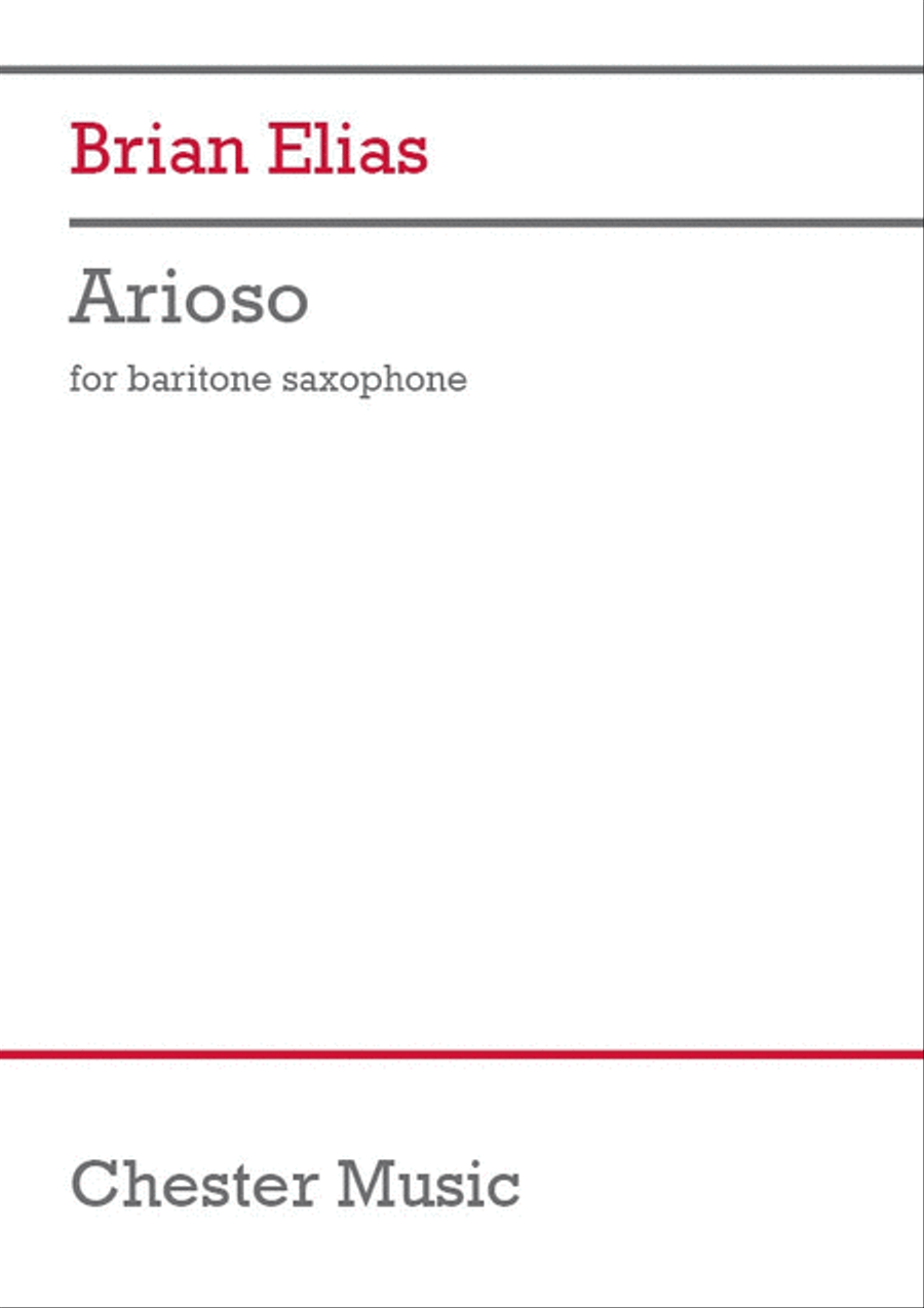 Arioso Baritone Saxophone scores gallery preview page 1