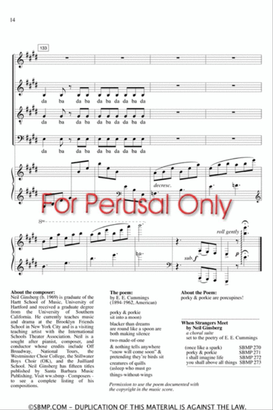 porky & porkie - SATB Octavo 4-Part scores gallery preview page 14