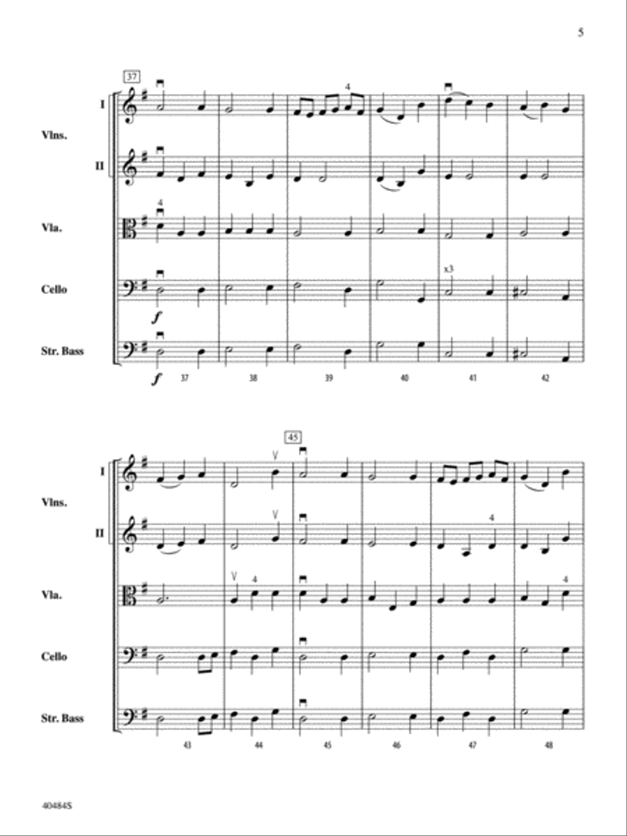 Stony Brook Waltz: Score Stony Brook Waltz: Score String Orchestra scores gallery preview page 5