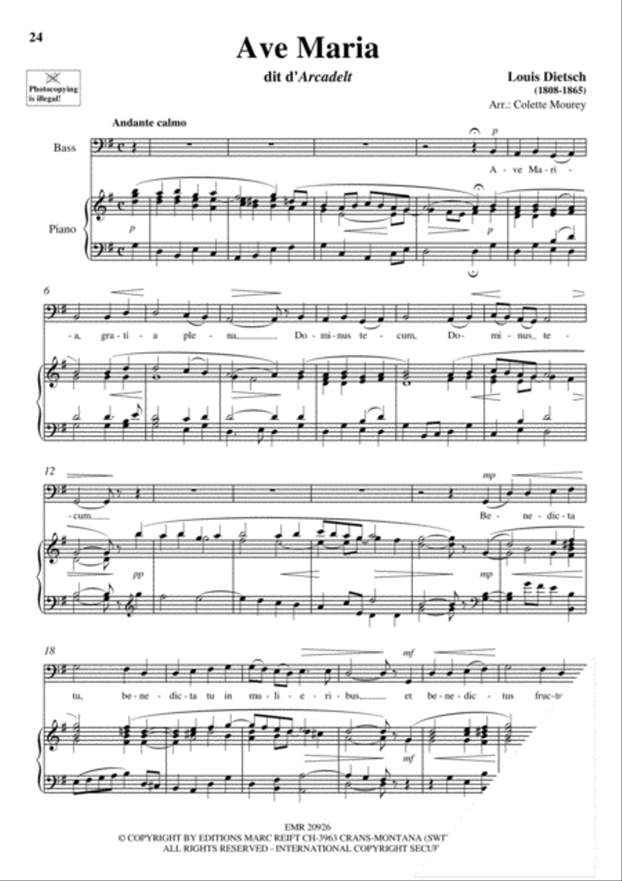 100 Ave Maria Volume 3 Bass Voice scores gallery preview page 11