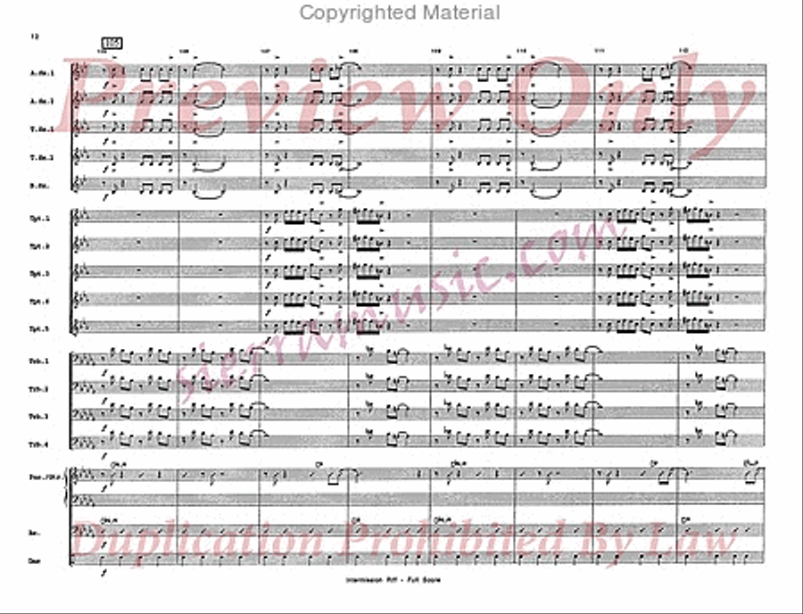 Intermission Riff Jazz Ensemble scores gallery preview page 13