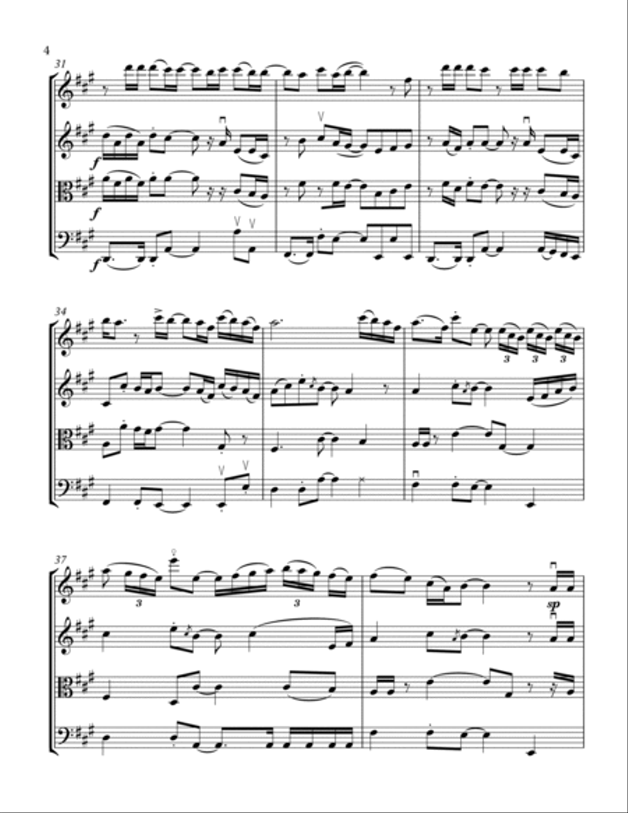 Heaven String Quartet scores gallery preview page 4