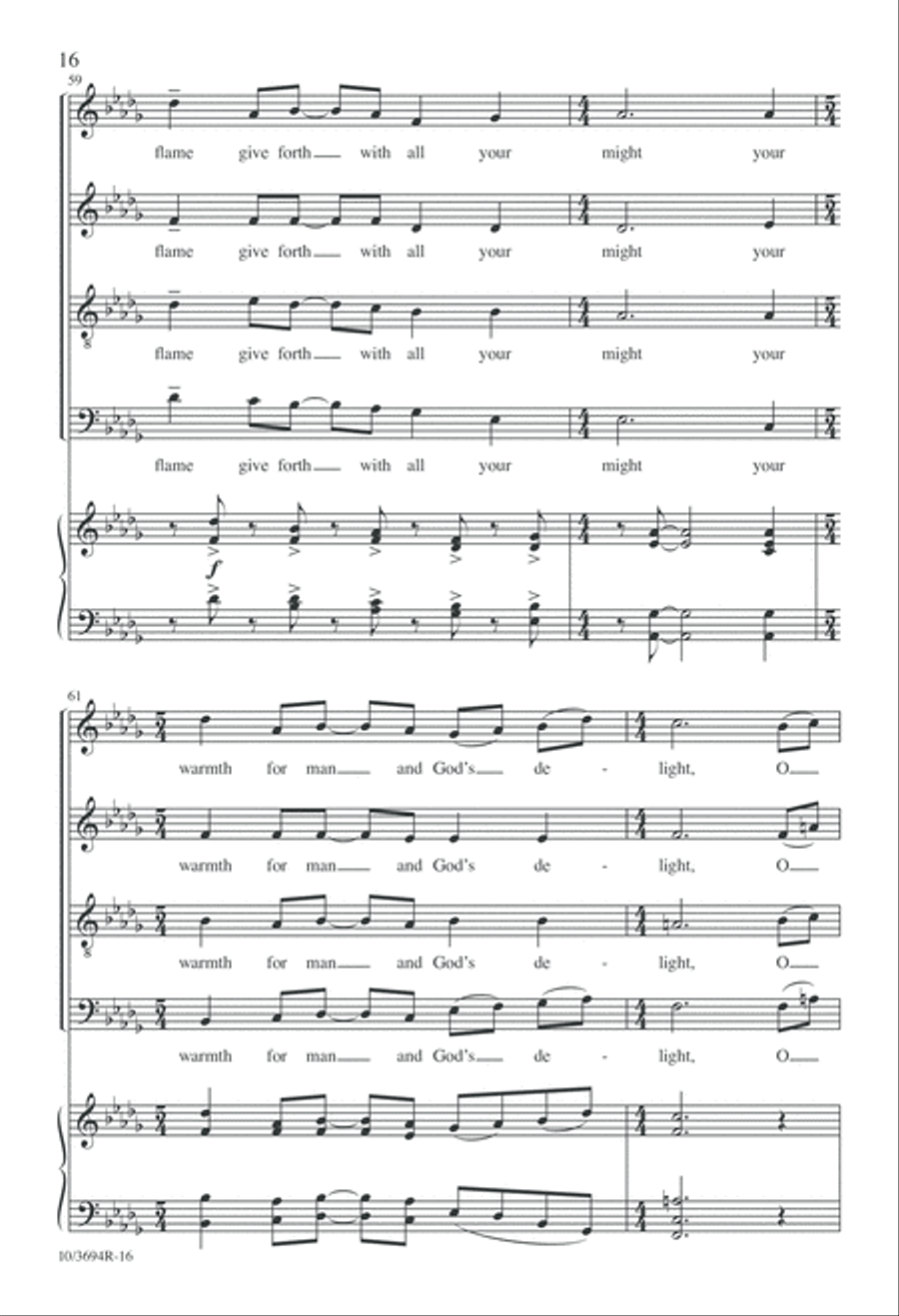 All Creatures, Lift Your Voice and Sing! 4-Part scores gallery preview page 16