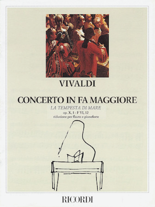 Book cover for Concerto in F Major for Flute Strings and Basso Continuo La tempesta di more Op.10 No.1, RV433