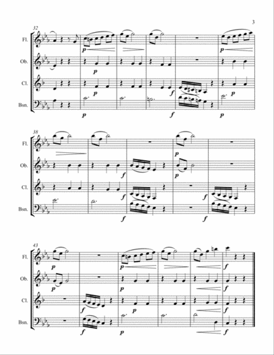 Die Dorfhexe Die Dorfhexe Woodwind Quartet scores gallery preview page 3