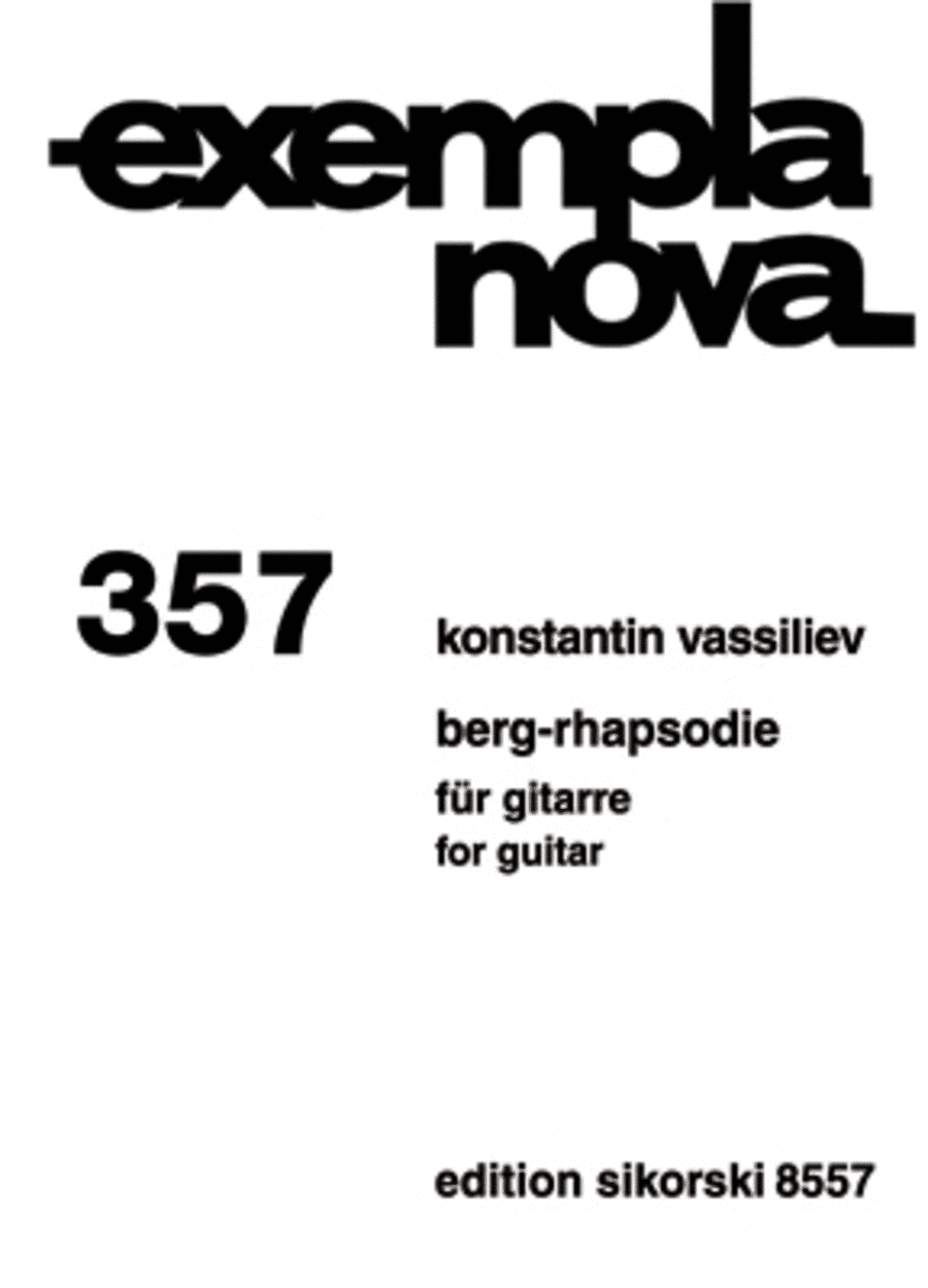 Berg-Rhapsodie Berg-Rhapsodie Acoustic Guitar scores gallery preview page 1