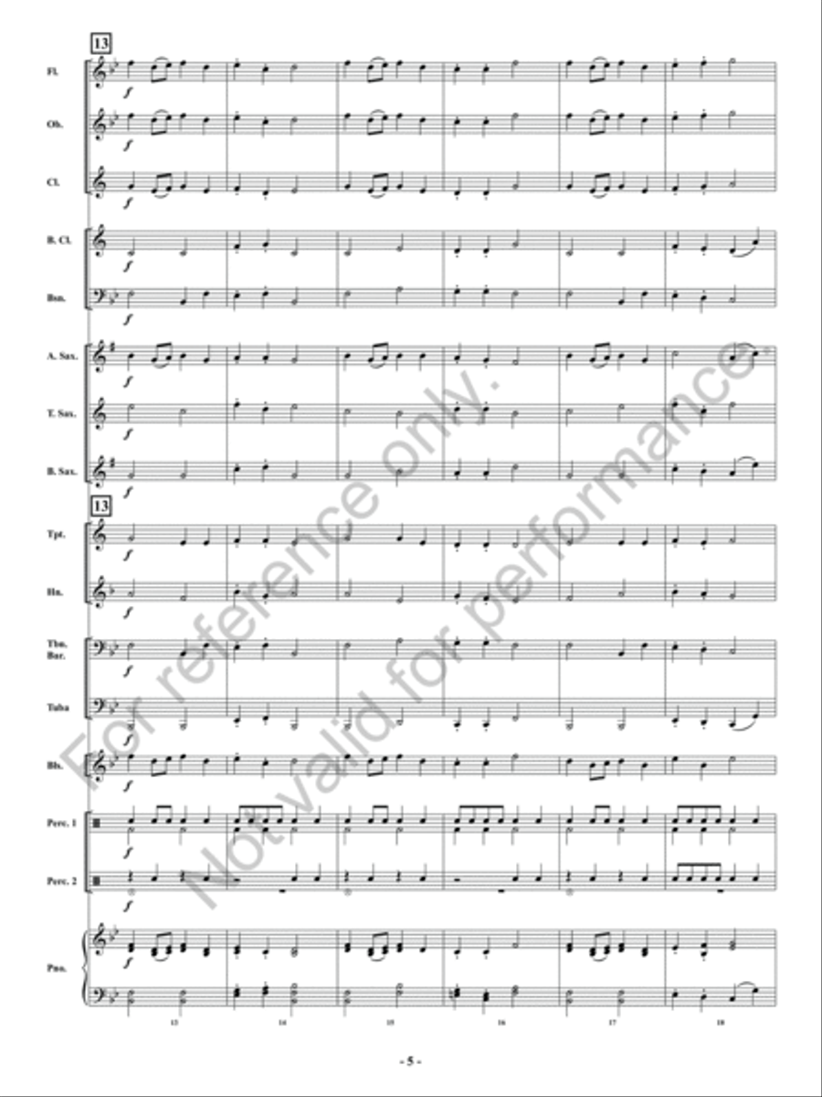 And Now, The Band! And Now, The Band! Concert Band scores gallery preview page 6