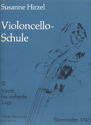 Book cover for Violoncello-Schule. Lehrgang fur Anfanger und Fortgeschrittene bis zur 7. Lage, Heft 3