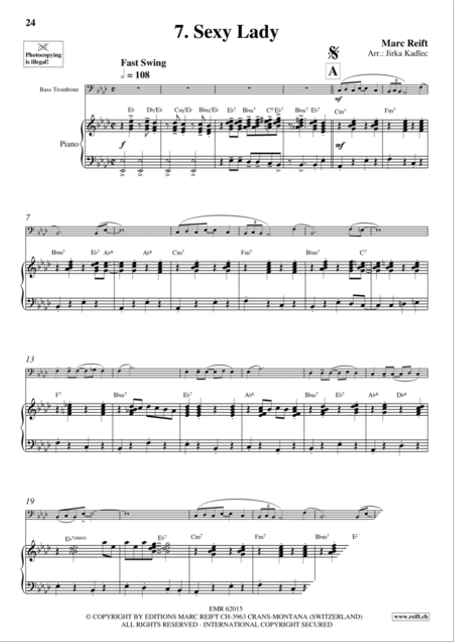 10 Golden Party Solos 10 Golden Party Solos Bass Trombone scores gallery preview page 10