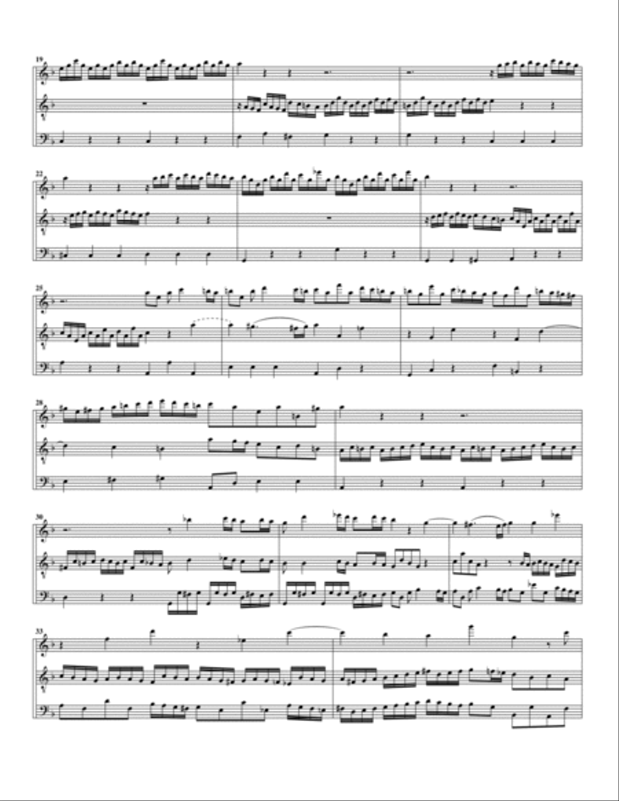 Trio sonata TWV 42:F3 (Essercizii musici, trio no.7) (arrangement for 3 recorders) Recorder scores gallery preview page 3