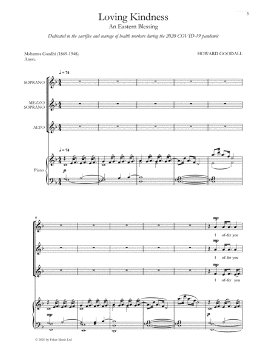 Loving Kindness SSA scores gallery preview page 1