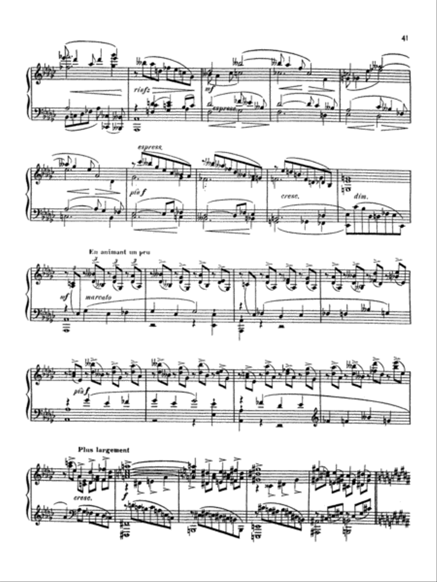 Dukas: Sonata in E flat Minor Piano Solo scores gallery preview page 4