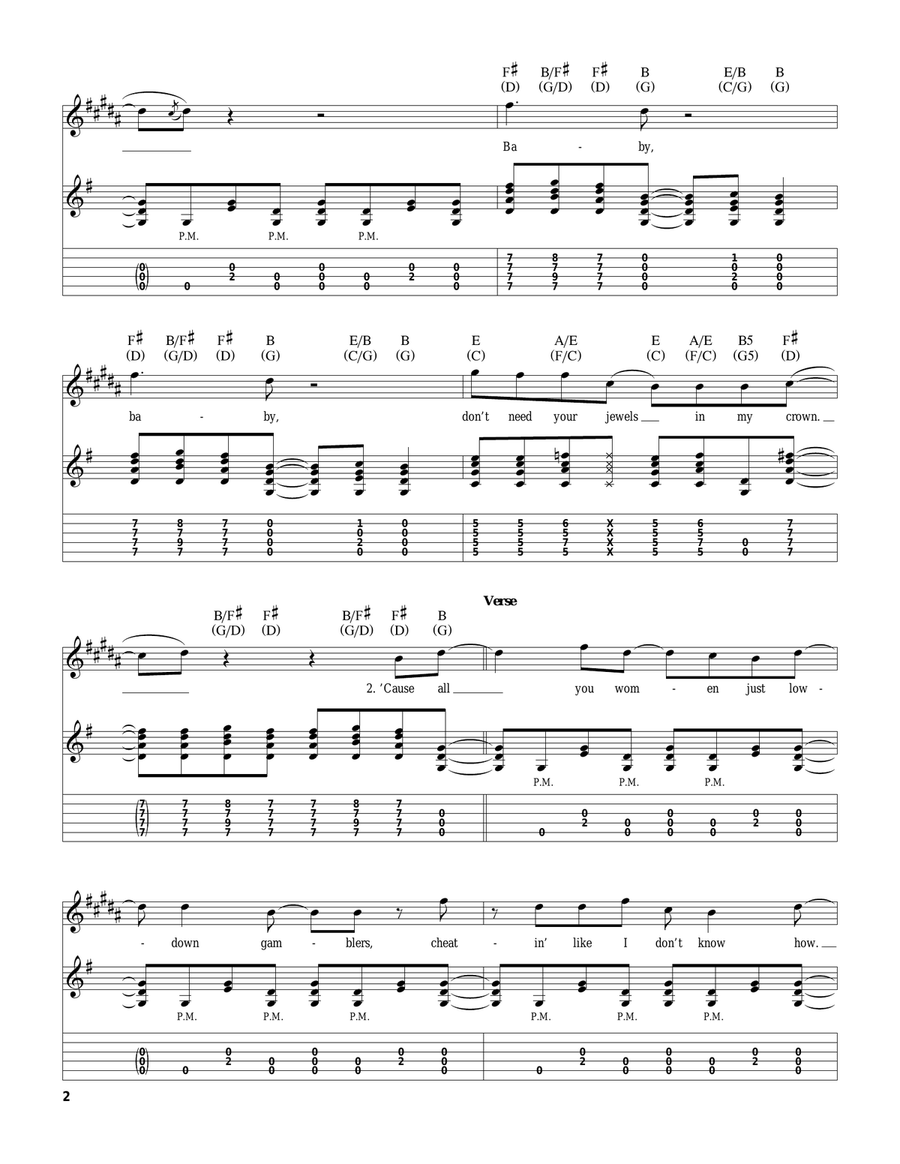 Tumbling Dice Acoustic Guitar scores gallery preview page 2