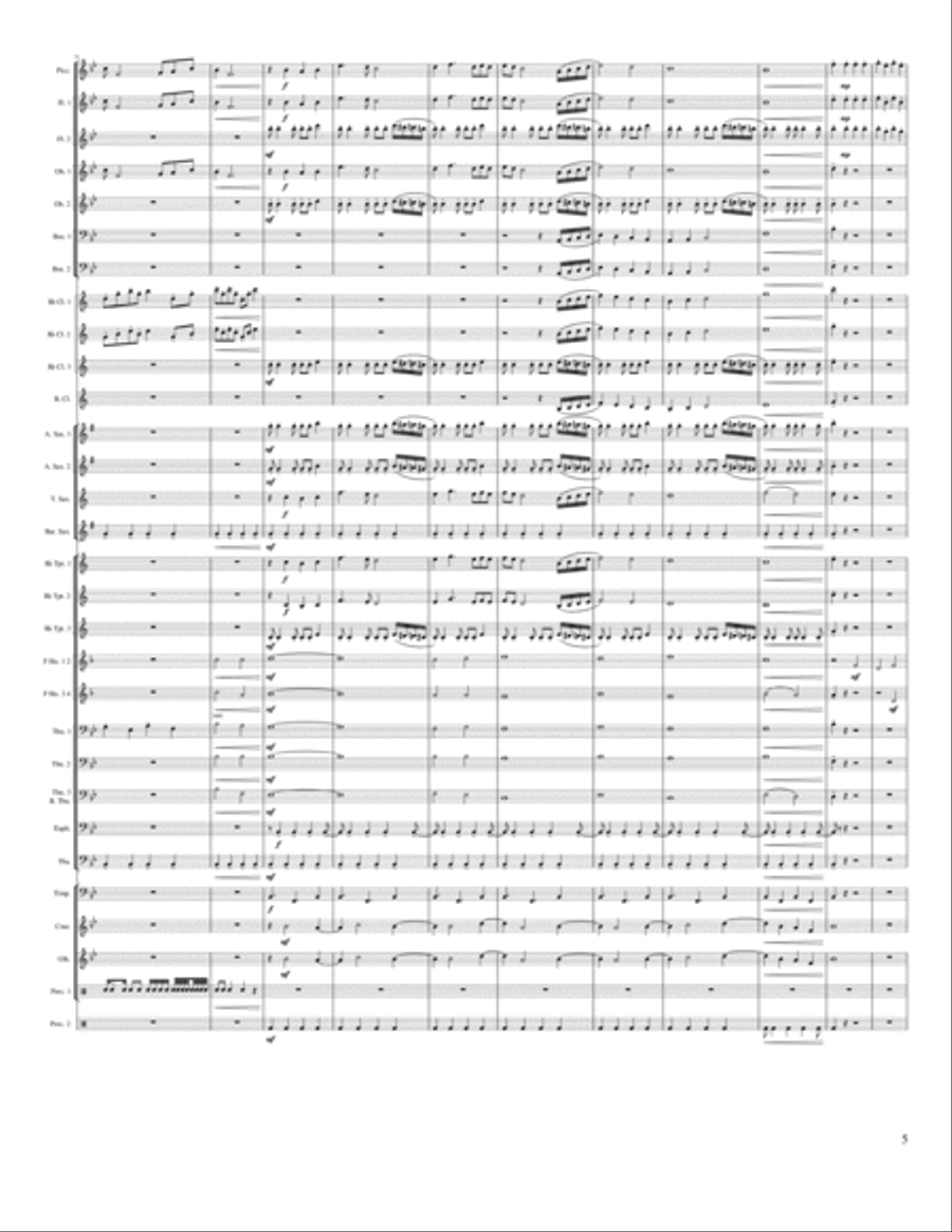 Atmospheric Rise Concert Band scores gallery preview page 5