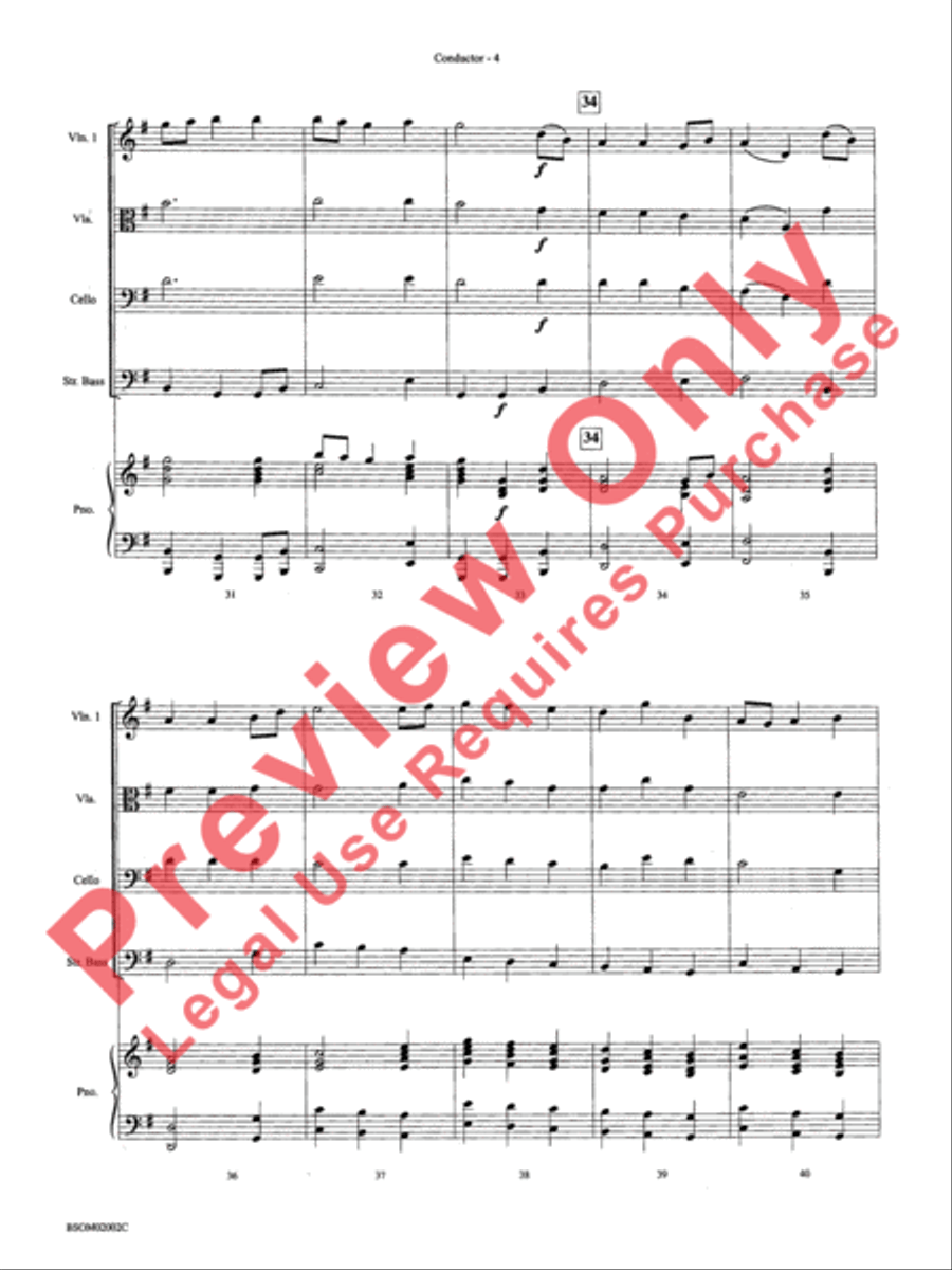 The Bringer of Joy (based on Jupiter from The Planets) String Orchestra scores gallery preview page 7