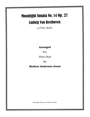 Book cover for Moonlight Sonata (Flute Duet)