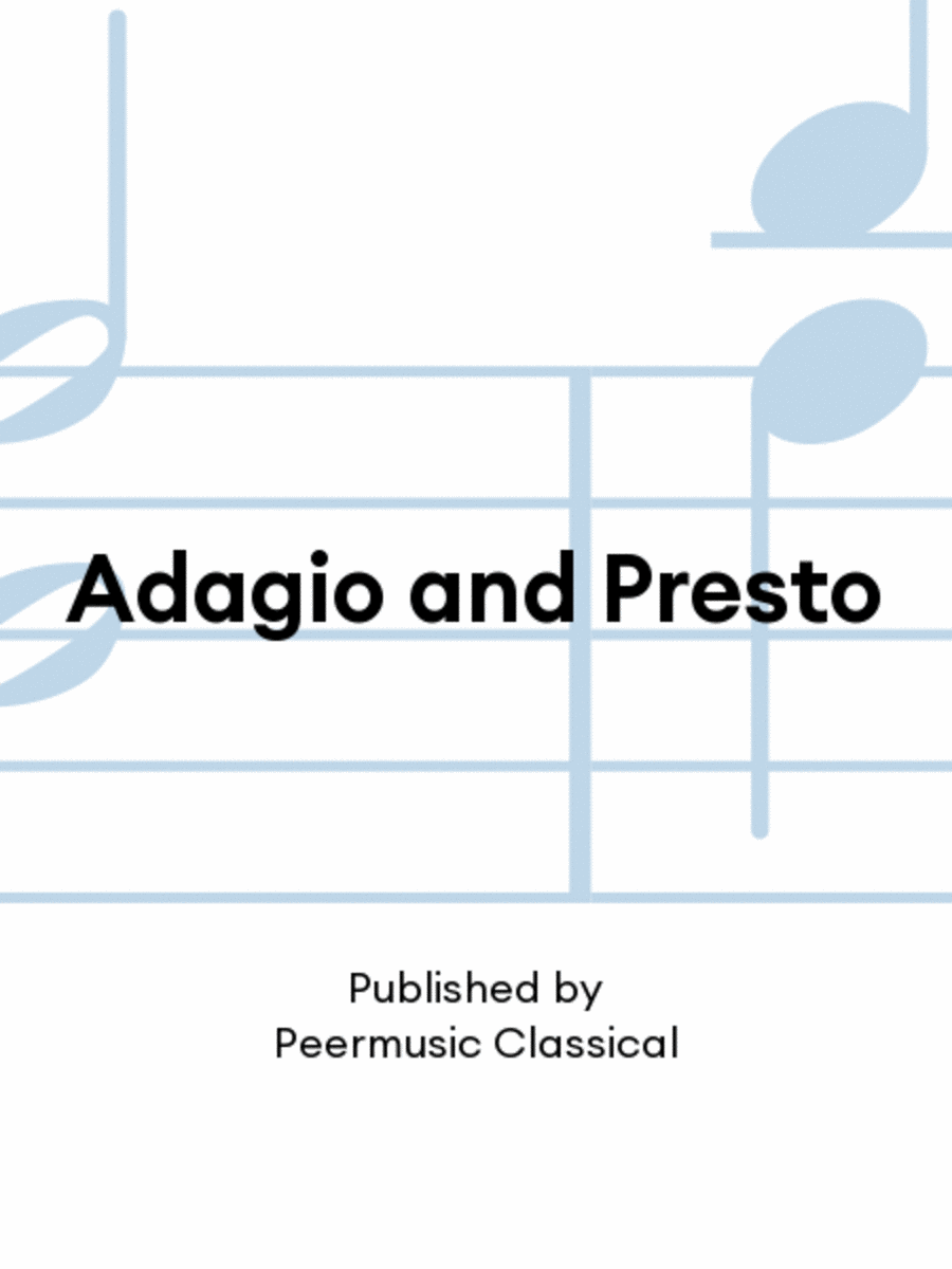 Adagio and Presto Orchestra scores gallery preview page 1