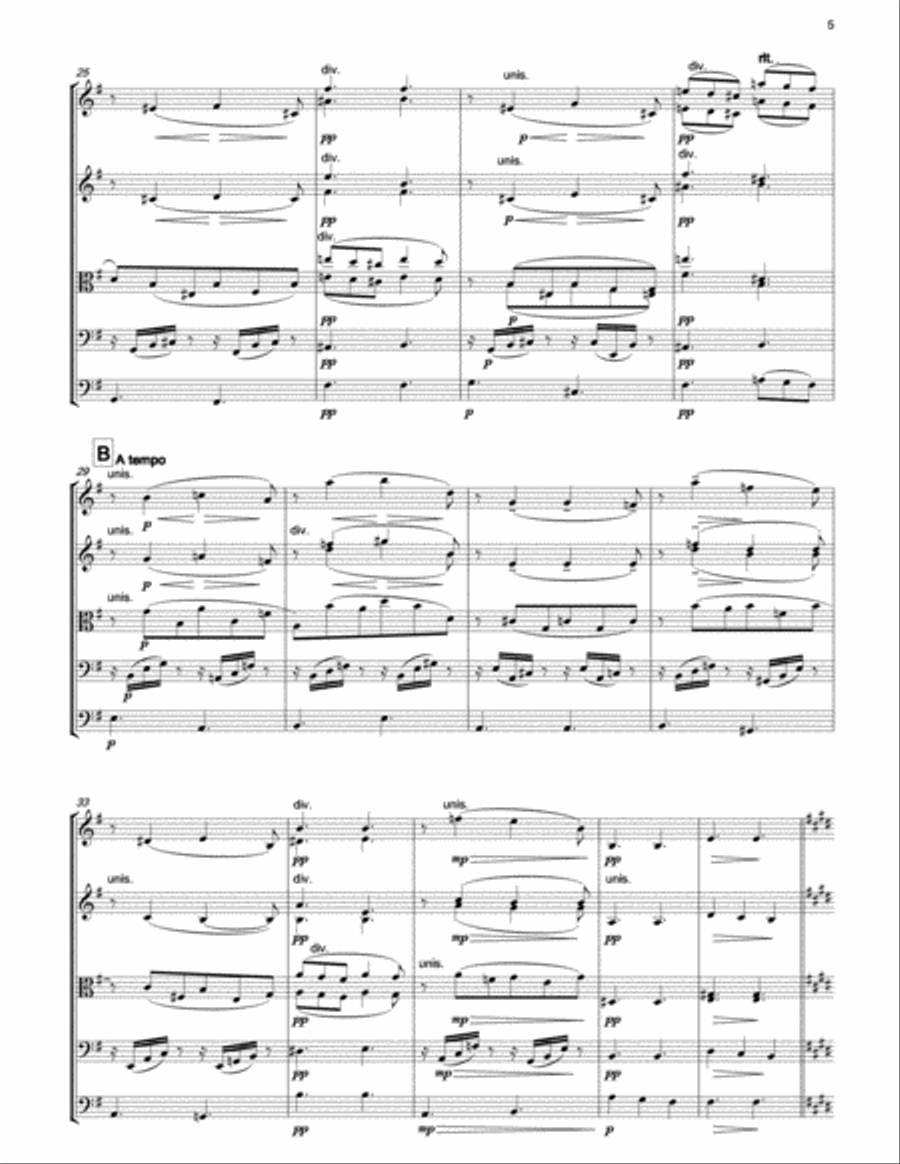 BRAHMS Intermezzo Op.117 No.1 for string orchestra String Orchestra scores gallery preview page 4