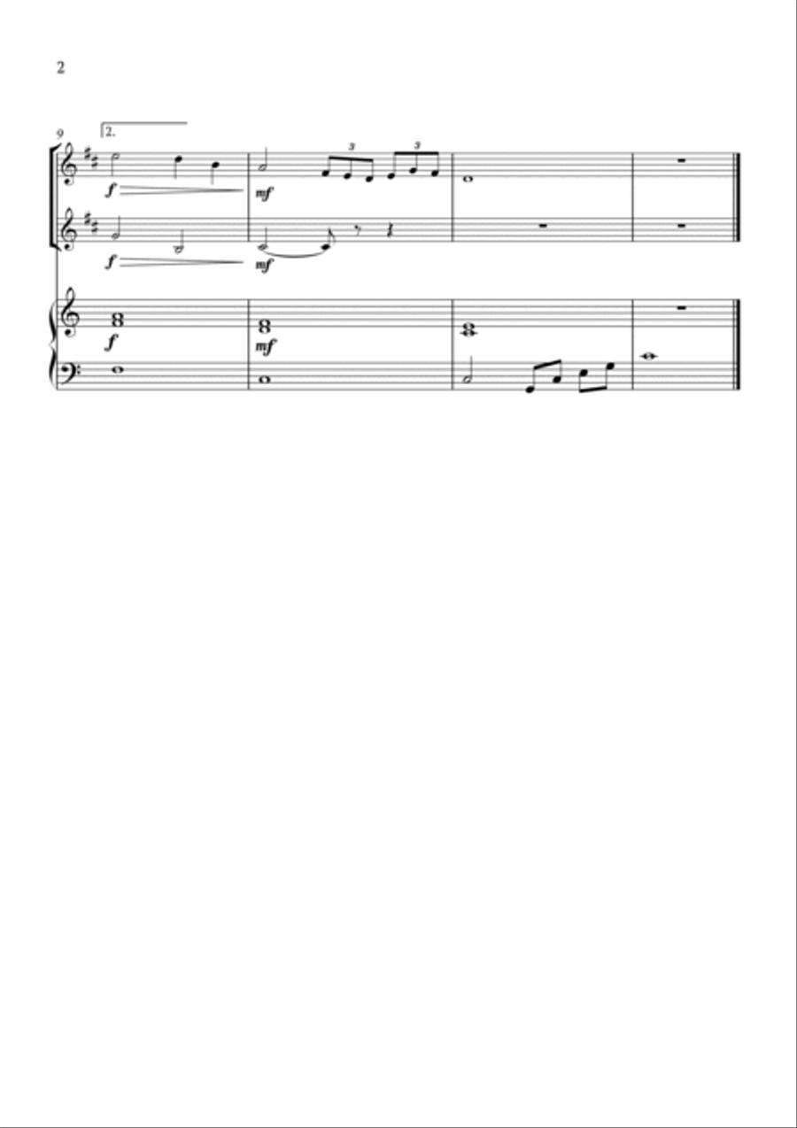 Album Leaf B158 Trumpet Duet scores gallery preview page 2