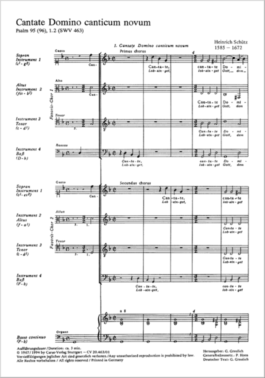 Cantate Domino canticum novum 4-Part scores gallery preview page 2
