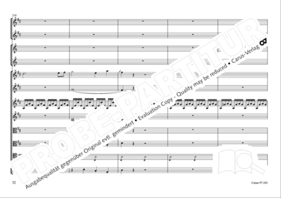 Concertone in D major Horn scores gallery preview page 33