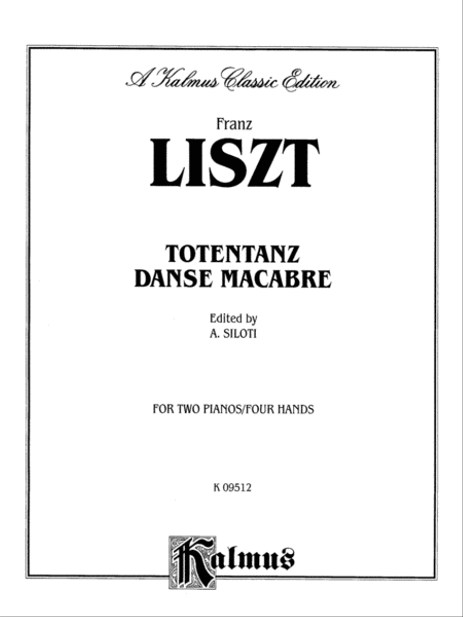 Liszt: Totentanz (Danse Macabre) Piano Duet scores gallery preview page 1