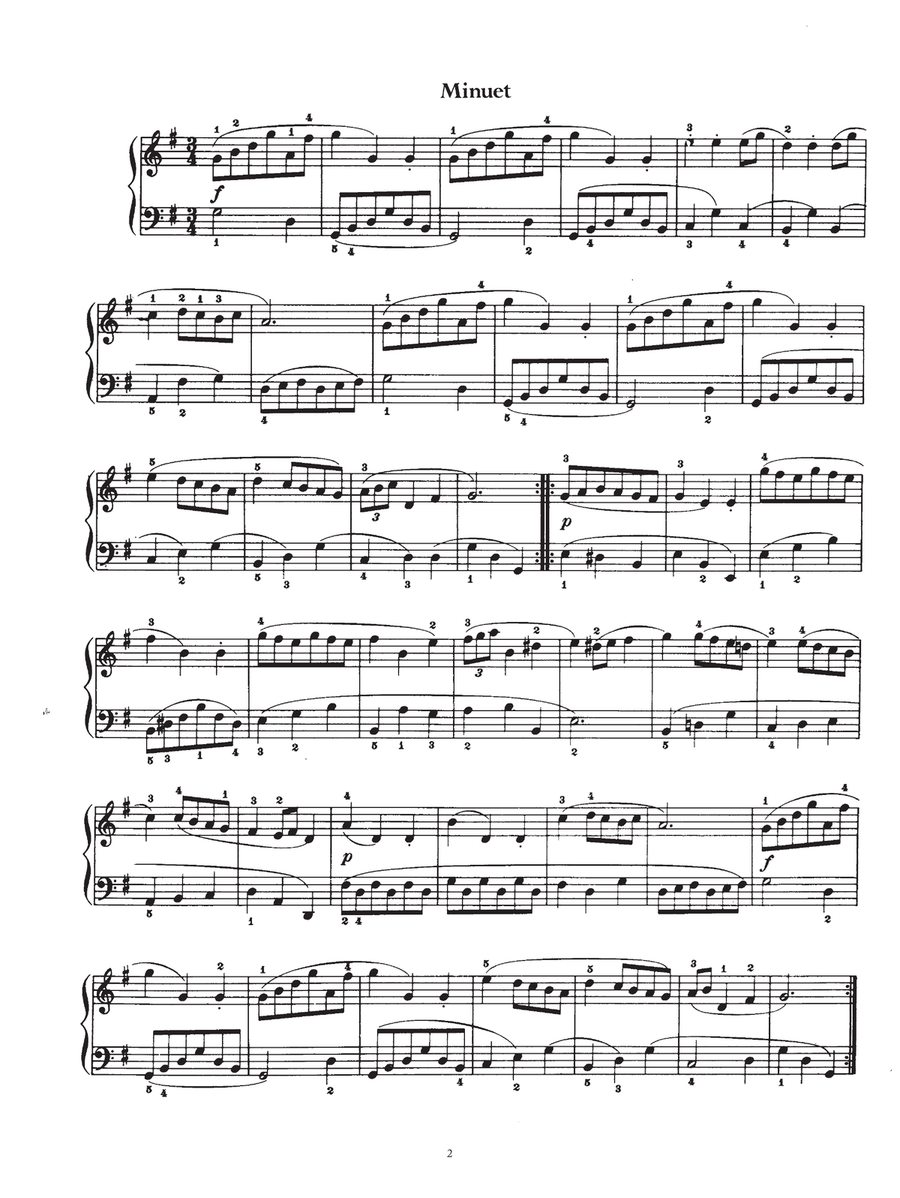 Four Pieces From The Little Notebook Piano Solo scores gallery preview page 2