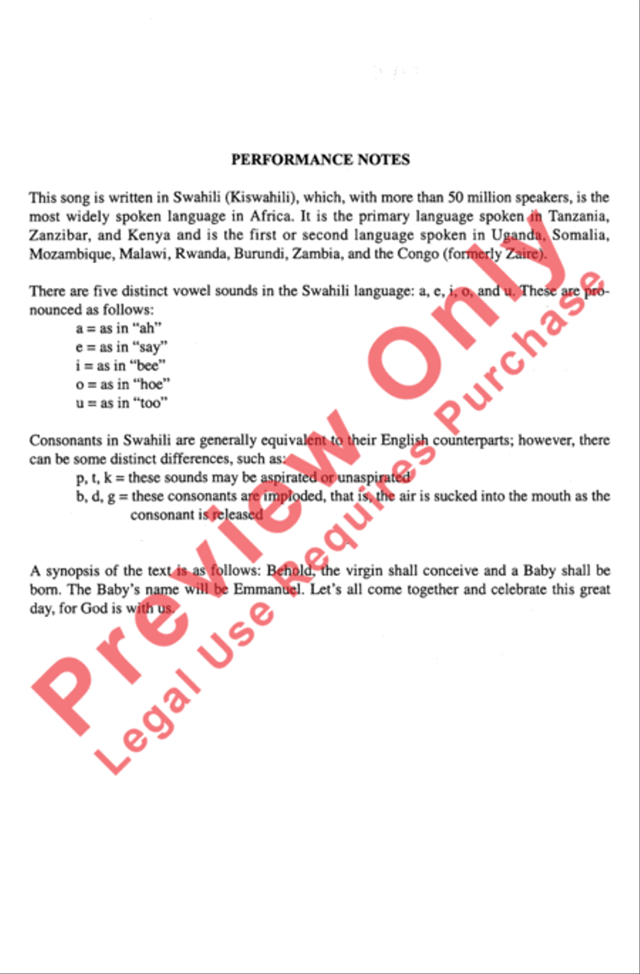 Tazama Bikira 3-Part scores gallery preview page 2