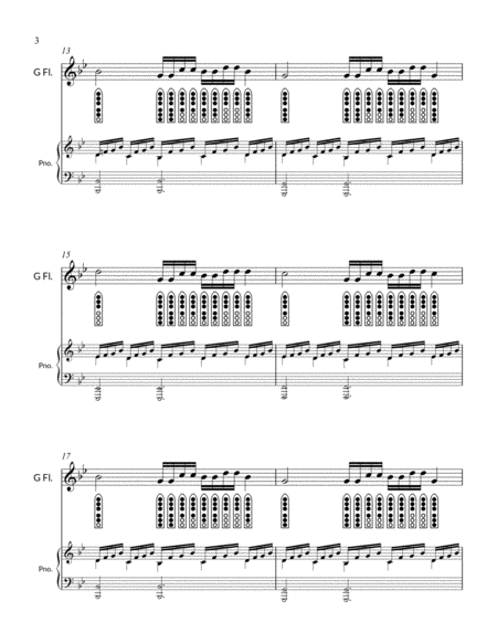 Etude No. 8 for "G" Flute - Running Through the Wall