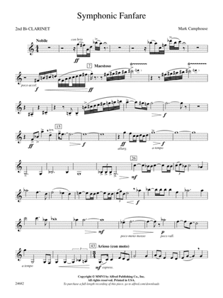 Symphonic Fanfare: 2nd B-flat Clarinet