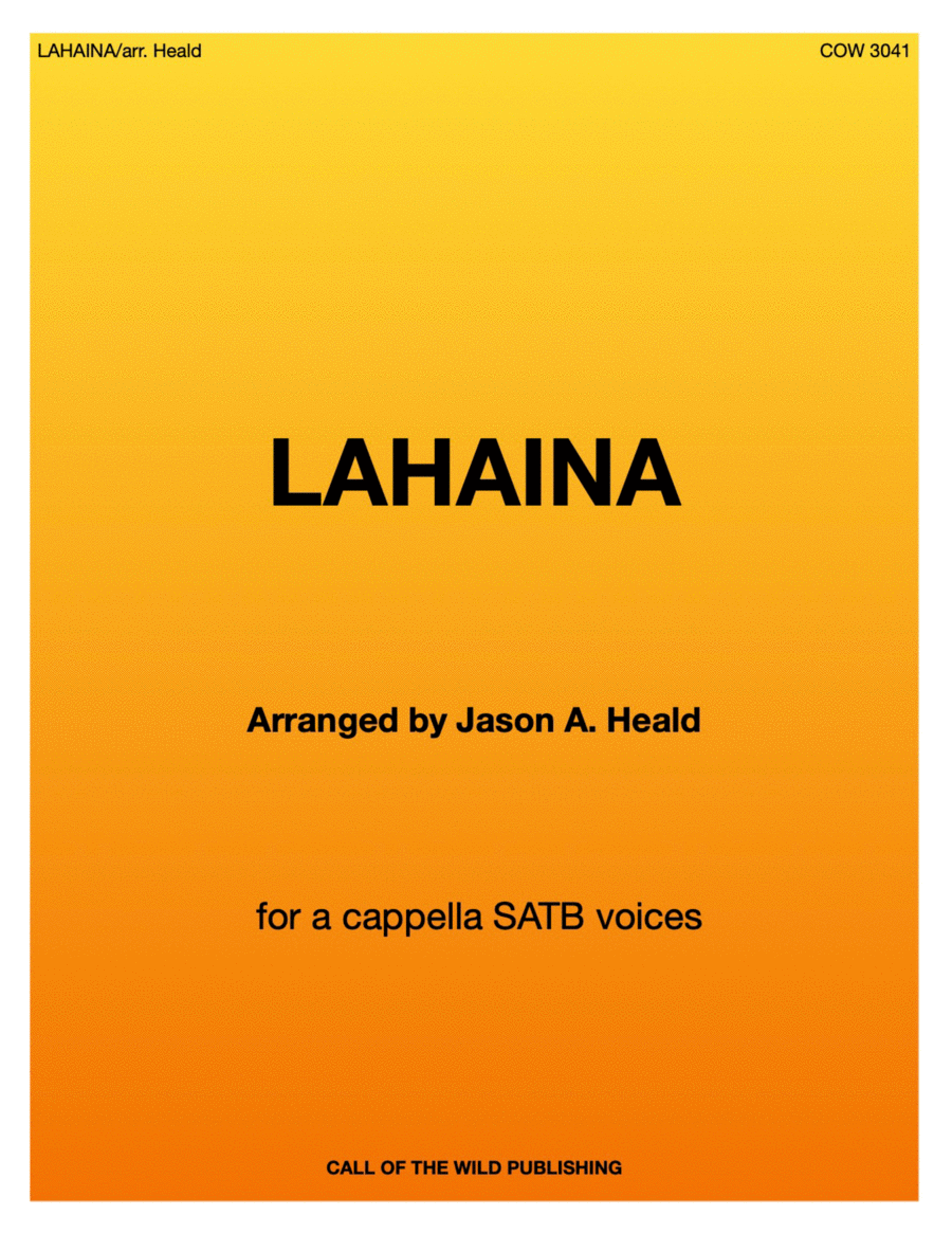 Lahaina Lahaina 4-Part scores gallery preview page 1