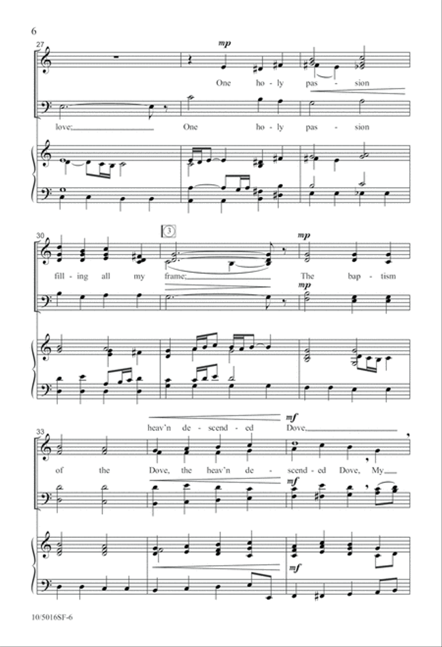 Spirit of God, Descend Upon My Heart 4-Part scores gallery preview page 6