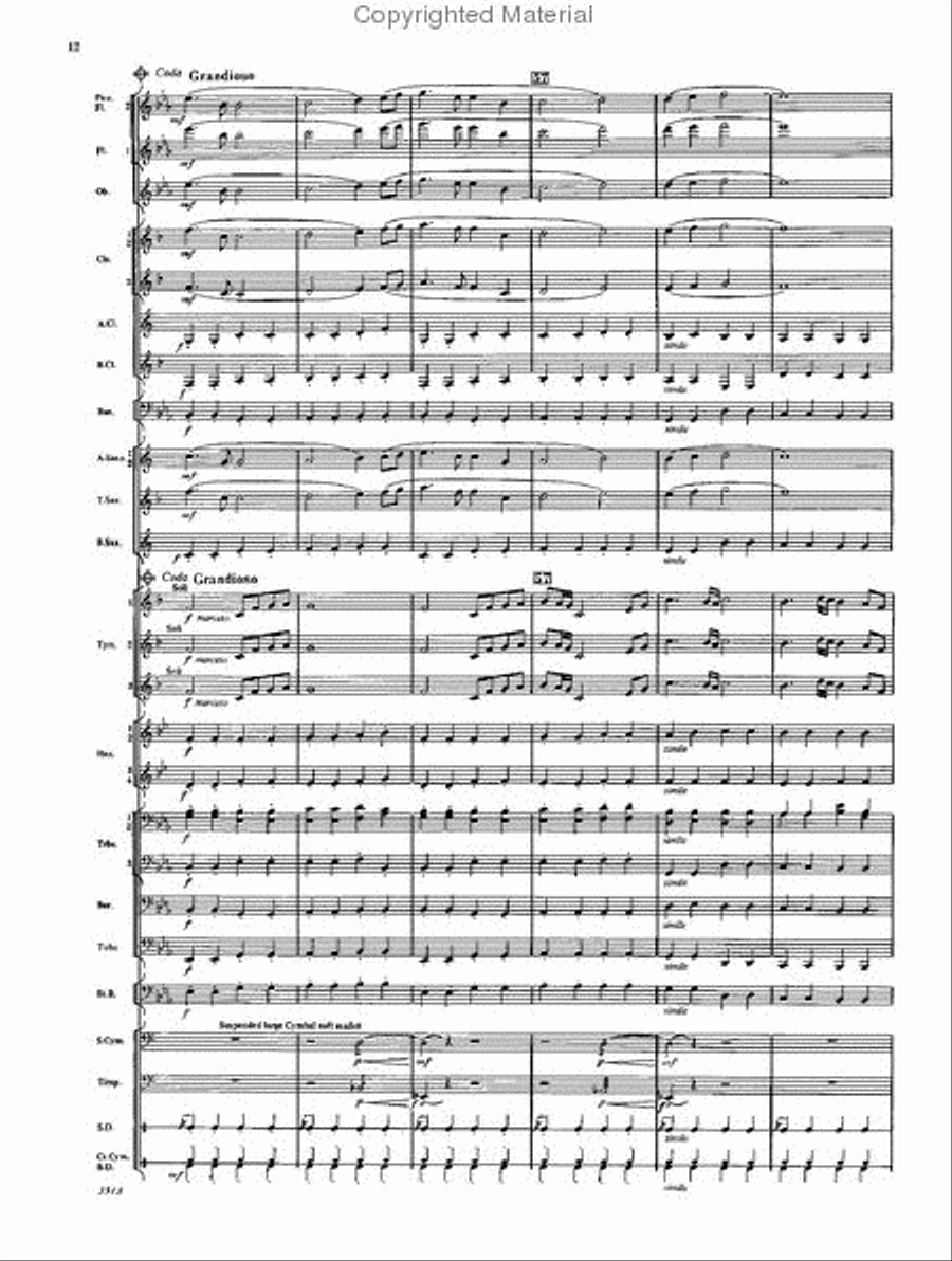 Fanfare and Ceremony Concert Band scores gallery preview page 11
