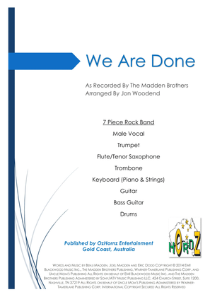 Book cover for We Are Done