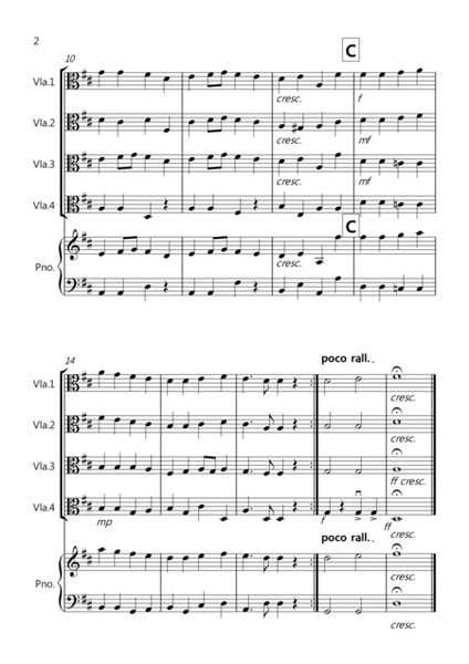 Ode to Joy for Viola Quartet image number null