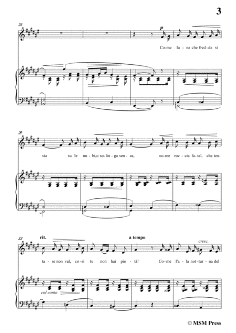Tosti-Io voglio amarti! In F sharp Major,for Voice and Piano Voice Solo scores gallery preview page 5