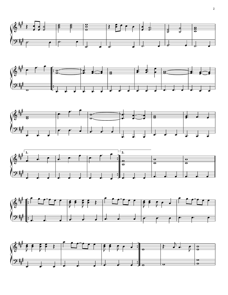 Now We Are Free Easy Piano scores gallery preview page 2