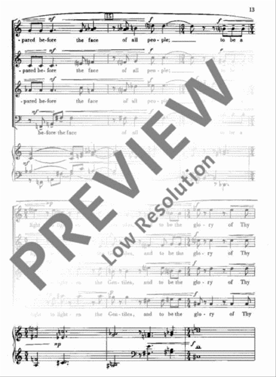 Magnificat and Nunc Dimittis Mixed Choir scores gallery preview page 16