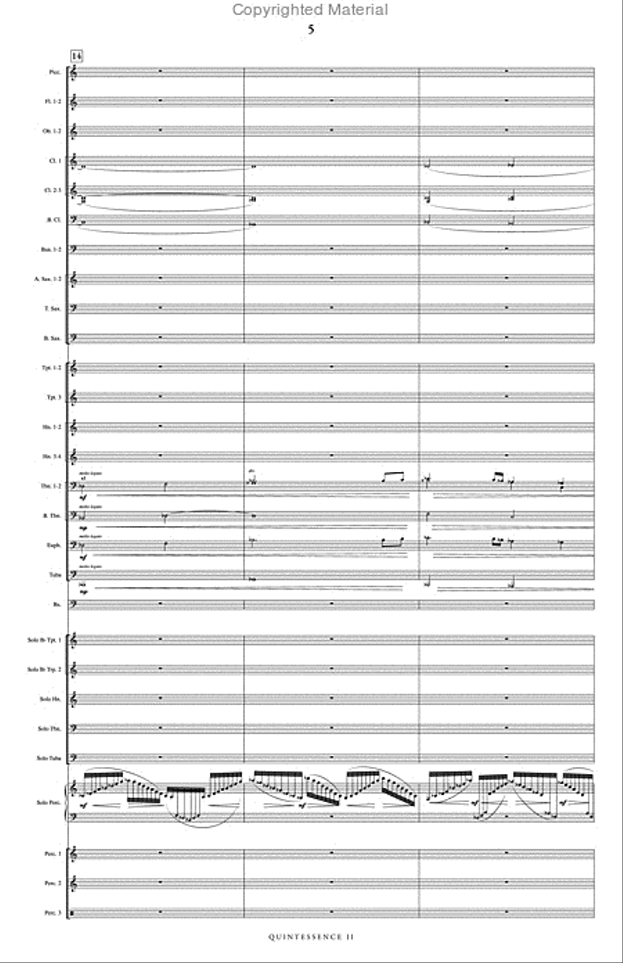 Quintessence II Quintessence II Concert Band scores gallery preview page 6