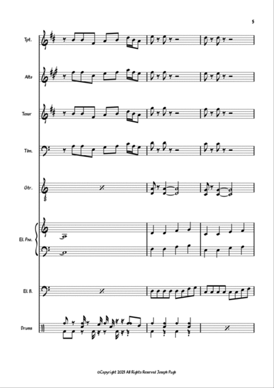 Take The L Jazz Ensemble scores gallery preview page 5